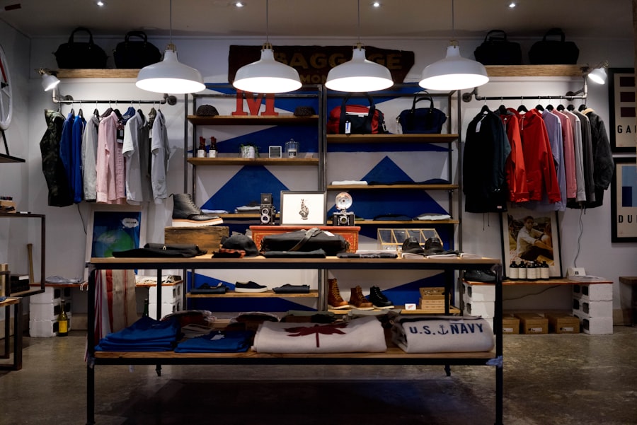 Coppermill Hardware, Apparel boutique rack still life